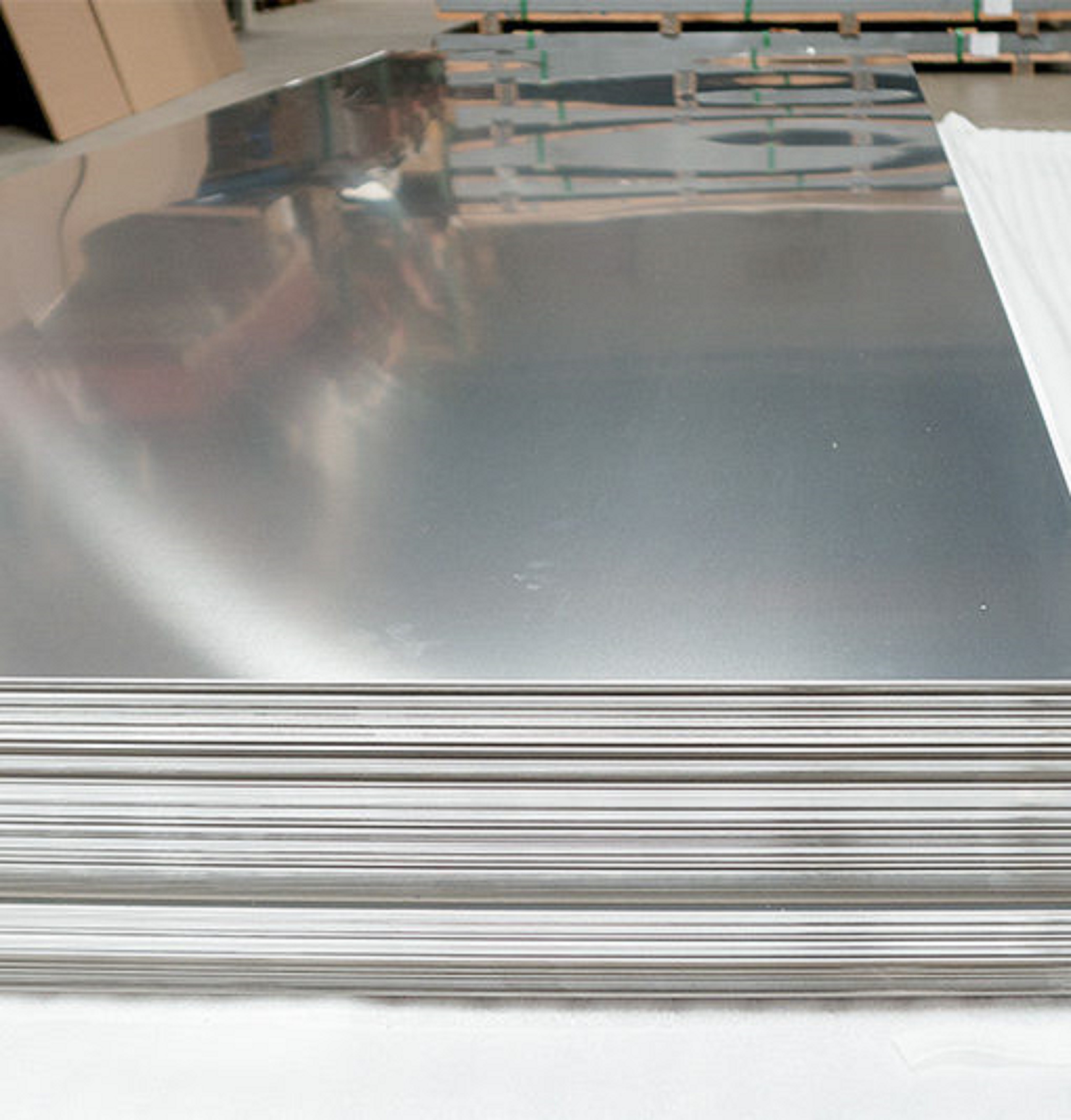 18ga Stainless Steel 2B Mill Finish 304 Sheet Plate 4" x 4" set of 6 