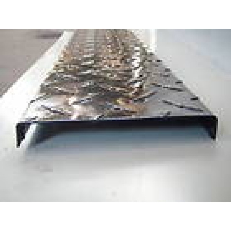 RunningBoard 2pcs Aluminum Diamond Plate Channel .062 x .75 x 2.5 x .75 x 48 in 