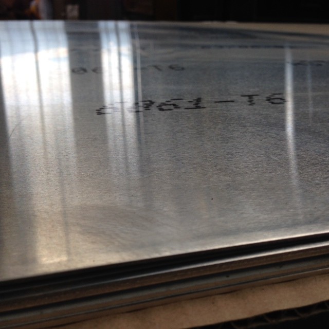 1-SIDE ALUMINUM 6061-T6 .040 X 12" X 48"  WITH  P.V.C 