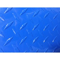 AL Diamondplate Blue .045" X 1' X 1'