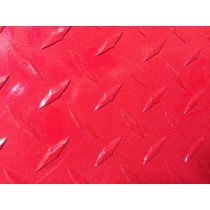 AL Diamondplate Red .045" X 1' X 4'