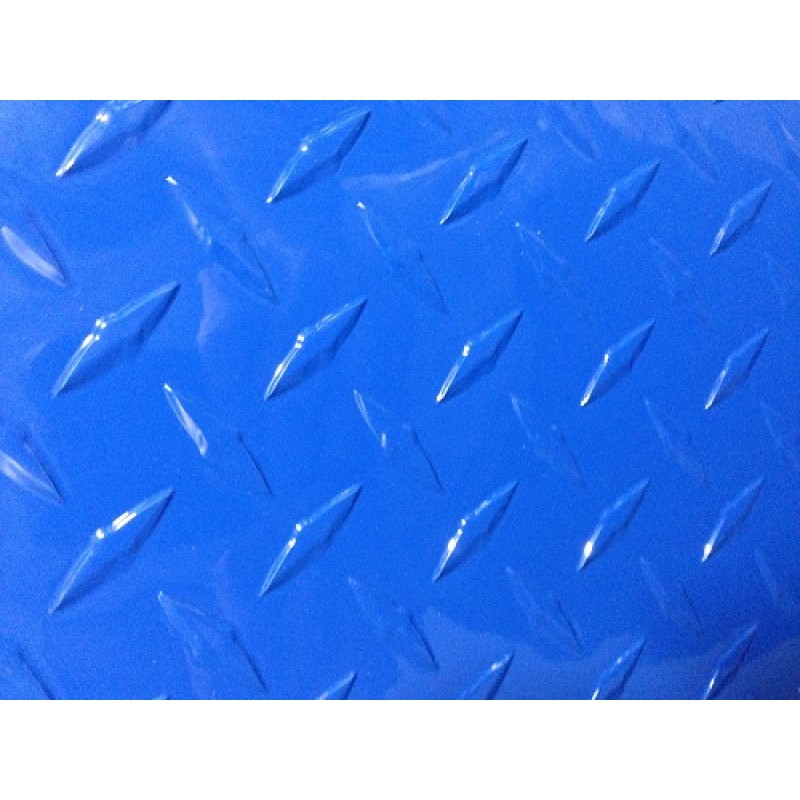 AL Diamondplate Blue<br> .045" X 1' X 1'