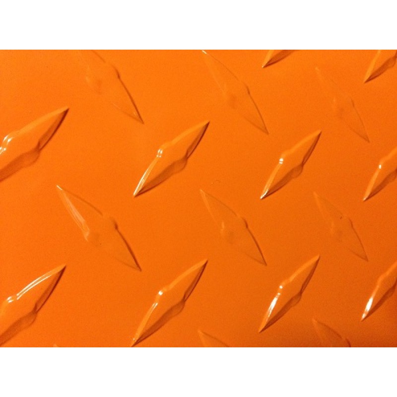 AL Diamondplate Orange<br> .045" X 2' X 2'