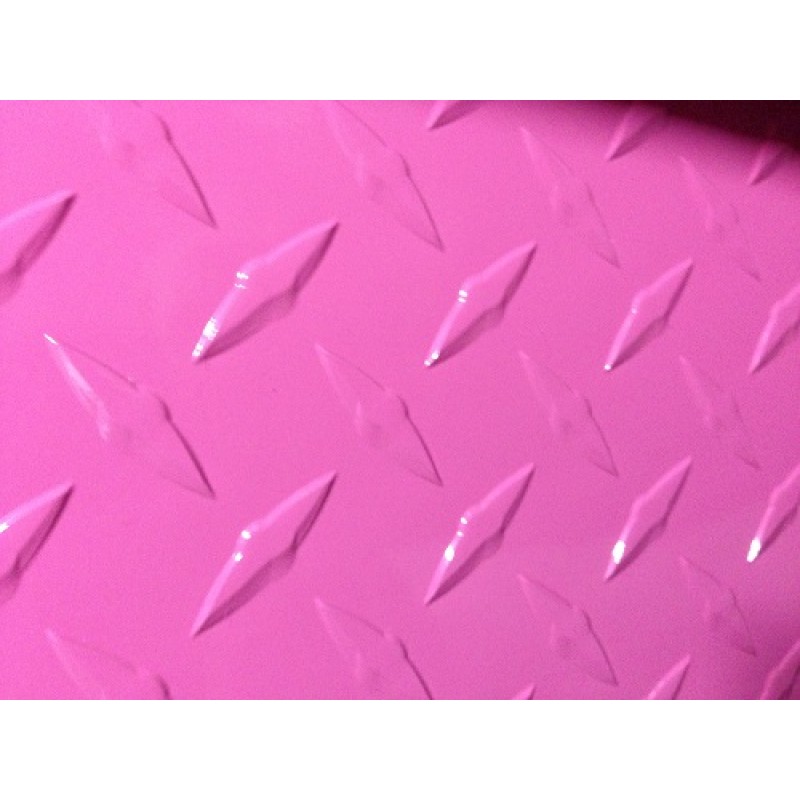 AL Diamondplate Pink<br> .045" X 2' X 2'