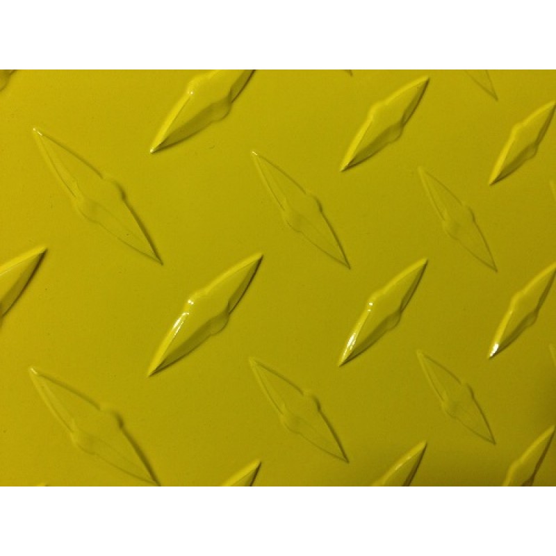 AL Diamondplate Yellow<br> .045" X 1' X 2'