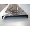 Aluminum diamond plate channel 3" x 1" x .045" x 96"